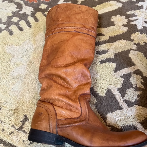 Frye Melissa brown leather riding boots Size 7 - Picture 5 of 14